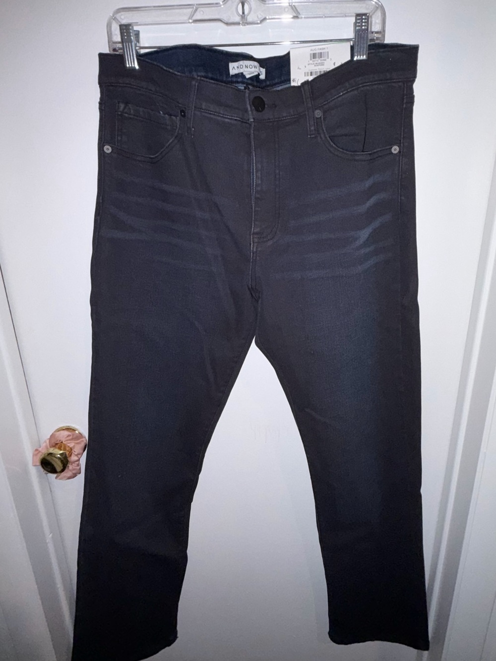 Men's Straight Black Jeans - And Now Classic Fit